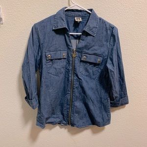 Anne Klein denim shirt jacket